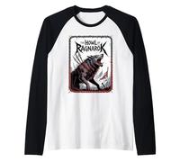 Epic Norse Wolf Fenrir The Howl of Ragnarok Viking Spirit Raglan Baseball Tee