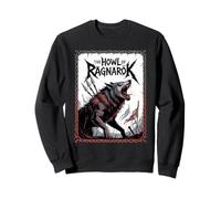 Epic Norse Wolf Fenrir The Howl of Ragnarok Viking Spirit Sweatshirt