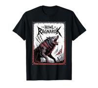 Epic Norse Wolf Fenrir The Howl of Ragnarok Viking Spirit T-Shirt