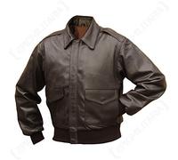 Epic Outdoor Brown Leather US Pilots A2 Jacket (49-50 inch)