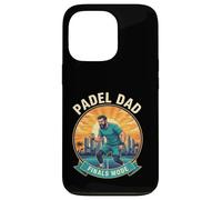 Epic Padel Dad Finals Mode Urban Sunset Court Design Art Case for iPhone 13 Pro