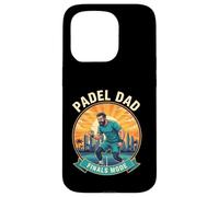 Epic Padel Dad Finals Mode Urban Sunset Court Design Art Case for iPhone 15 Pro
