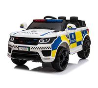 Epic Play Ltd Kids Police 4x4 Off Road Jeep Sport Style Off Roader 12v Electric / Battery Ride On Car white