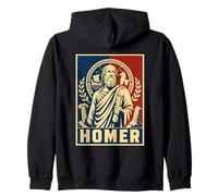 Epic Poet HOMER Ancient Greece Iliad Odyssey Zip Hoodie
