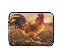 Epic Rooster Gold 13” Quilted Laptop Sleeve Case Soft Notebook Protector Bag Computer Carrying Case