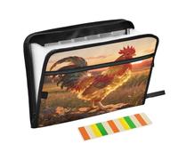 Epic Rooster Gold Expanding Zip File Folder 13 Pockets Accordion Document Organizer for Work Home