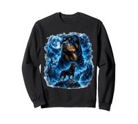 Epic Rottweiler Moonlit Fantasy Dog Lover Sweatshirt