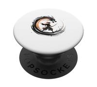Epic Samurai Warrior and Dragon Spiral PopSockets Adhesive PopGrip