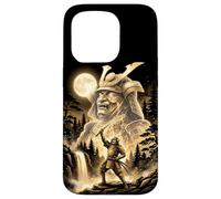 Epic Samurai Warrior Spirit Full Moon Katana Case for iPhone 15 Pro