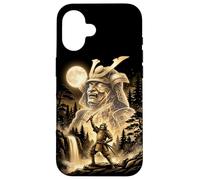 Epic Samurai Warrior Spirit Full Moon Katana Case for iPhone 16