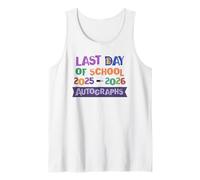 Epic School Last Day 2026 Signing Goodbye Autographs Senior Tank Top