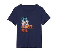 Epic Since October 2015 T-Shirt, Women's Plus, Navy Blue, 4X