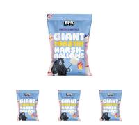 EPIC SNAX CO American Style Giant Pink & White Toastin’ Marshmallows Extra Large Fluffy & Gluten Free Ideal For Campfires 300 g (Pack of 4)
