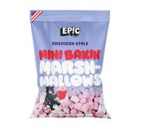 EPIC SNAX CO American Style Pink & White Mini Bakin’ Marshmallows Chunks Ideal For Baking & Hot Chocolate 150 g (Pack of 1)