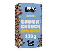 EPIC SNAX CO Choc N' Crunch Sprinkle Toppers - Chocolate & Biscuit Mix for Cakes, Cupcakes, Ice Cream & Desserts, 120 g Box
