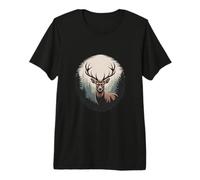 Epic Stag Head Mountain Forest Hunter Deer Premium T-Shirt