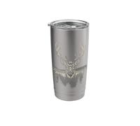 Epic Stag Head Mountain Forest Hunter Deer Stainless Steel Insulated Tumbler