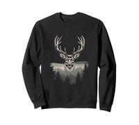 Epic Stag Head Mountain Forest Hunter Deer Sweatshirt