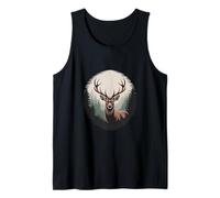 Epic Stag Head Mountain Forest Hunter Deer Tank Top