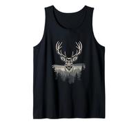 Epic Stag Head Mountain Forest Hunter Deer Tank Top