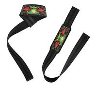 Epic Statement with This Dragon in Bold Shades Lifting Wrist Straps 26" Anti Slip Deadlift Straps Women for Weightlifting, Bodybuilding, Powerlifting, Strength Training