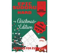 Epic Sudoku Hard - Christmas Edition: Logic Puzzle Book with 160 Hard Sudokus, Advent and Christmas Gift Ideas for Teens, Adults, and Seniors (Mylos World - Puzzles)