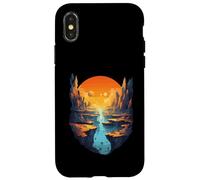 Epic Sunset Canyon With Planetary Skies Case for iPhone X/XS