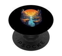 Epic Sunset Canyon With Planetary Skies PopSockets Adhesive PopGrip