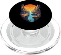Epic Sunset Canyon With Planetary Skies PopSockets PopGrip for MagSafe