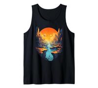 Epic Sunset Canyon with Planetary Skies Tank Top