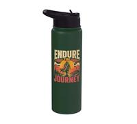 Epic Sunset Mountains Endure The new Journey Christian Stainless Steel Insulated Water Bottle
