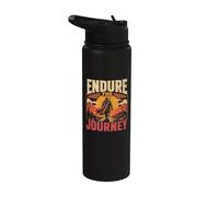 Epic Sunset Mountains Endure The new Journey Christian Stainless Steel Insulated Water Bottle