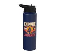 Epic Sunset Mountains Endure The new Journey Christian Stainless Steel Insulated Water Bottle