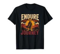 Epic Sunset Mountains Endure The new Journey Christian T-Shirt