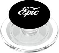 EPIC - UNIQUE STYLISH LARGE WHITE TEXT DESIGNED WITH A FLAIR PopSockets PopGrip for MagSafe
