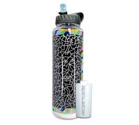 Epic Water Filters Nalgene OG Water Bottle with Filter, USA Made, BPA Free, Removes 99.99% Tap Water Contaminants, Forever Chemicals, Asta Art, 48 oz
