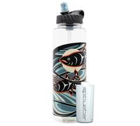 Epic Water Filters Nalgene OG Water Bottle with Filter, USA Made, BPA Free, Removes 99.99% Tap Water Contaminants, Forever Chemicals, LeClair Art, 48 oz
