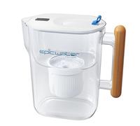 Epic Water Filters Pure Filter Pitchers for Drinking Water, 10 Cup 150 Gallon Filter, Tritan BPA Free, Removes Fluoride, Chlorine, Lead, Forever Chemicals (White & Bamboo)
