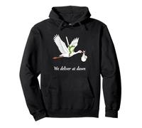 Epic We Deliver At Dawn L&D Nurse Night Shift Frog Stork Pullover Hoodie