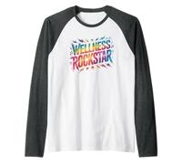 Epic Wellness Rockstar Squad Workout Group Yoga Therapist Raglan Baseball Tee