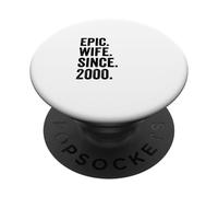 Epic Wife Since 2000 | 26th wedding anniversary 26 years PopSockets Adhesive PopGrip