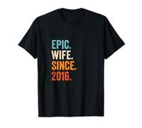 Epic Wife Since 2016 | 9th wedding anniversary 9 years T-Shirt