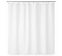 Epica Strongest Mildew Resistant Shower Curtain Liner on The Market-100% Anti-Bacterial 10 Gauge Heavy Duty Liner-Waterproof-72x72 Inches (White)