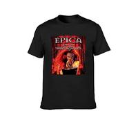 Epica We Will Take You with Us Owl T-Shirt Black Unisex Mens Tees M