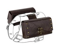 EpicCos Medieval Dog Harness Accessory Buckle Double Bag for Use with Dog Harnesses,One Size (Brown B)