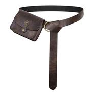 EpicCos Medieval Faux Leather Belt with Renaissance Waist Bag