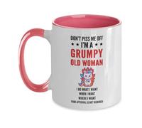 EpicMugs Don’t Me Off I’m A Grumpy Old Woman I Do What I Want Mug Unicorn Mug For Birthday Christmas Friends Mom Grandma Mothers day Two Tone 11oz Mug