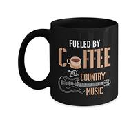 EpicMugs Fueled By Coffee And Country Music Coffee Mug Funny Coffee Lover Gift 11 or 15 oz cup