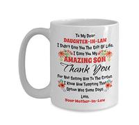 EpicMugs To My Dear Daughter In Law Mug From Mother In Law - I Didn't Give You The Gift Of Life I Gave You My Amazing Son Mug - Dear Daughter-In-Law Gift Mug