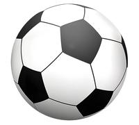 Epicover Giant Inflatable Beach Soccer Ball, Black & White, 59 in (150 cm), Long-Lasting PVC for Outdoor Fun, Ideal for Schools, Parties, and Sports Events